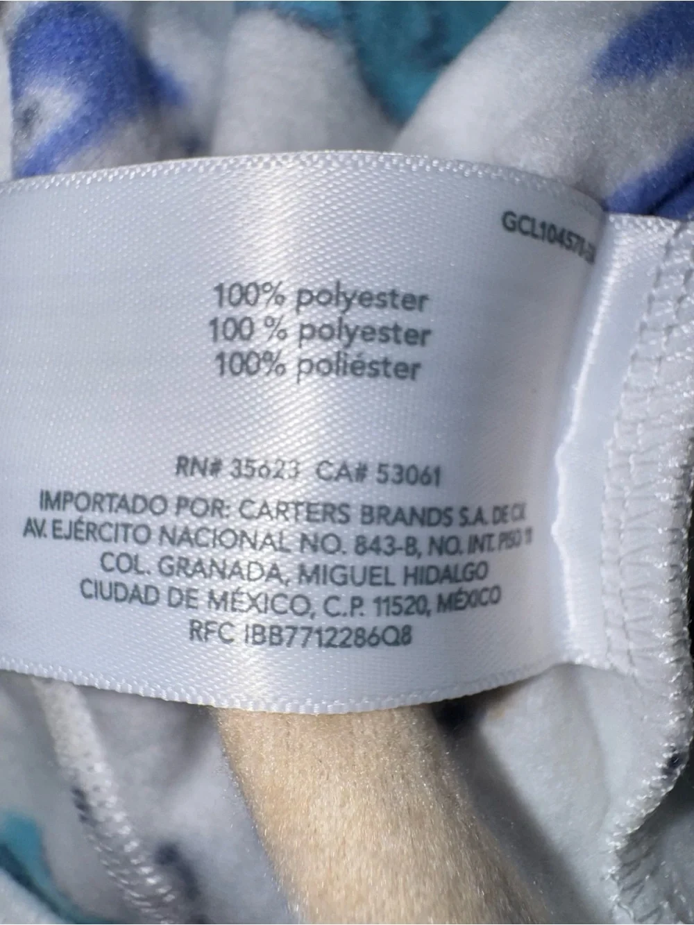 Carter's Baby Polar Fleece One-Piece Footed Sleepers - Ocean & Neutral Prints